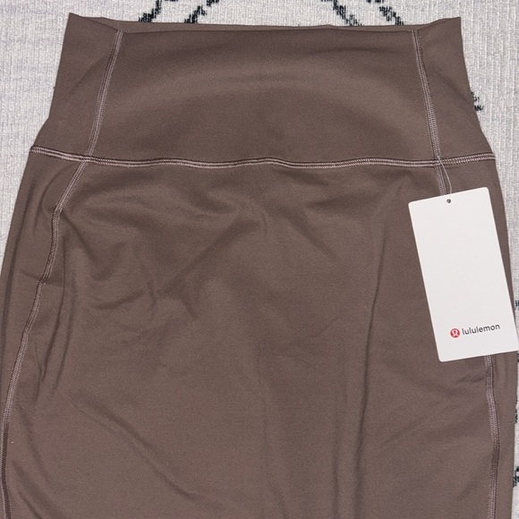 Lululemon Nulu High Rise Slim Fit Skirt Taupetastic Size 8 - Picture 5 of 11